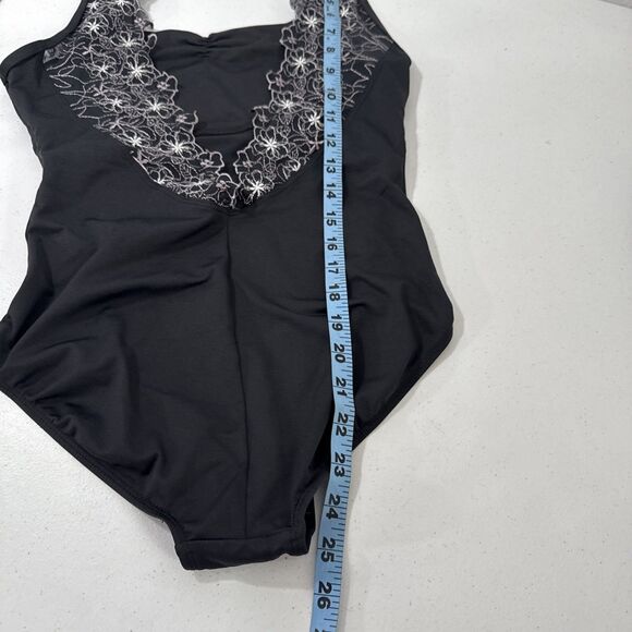 Suffolk Swimsuit Womens M Black One Piece Swimming Beach - Picture 5 of 10